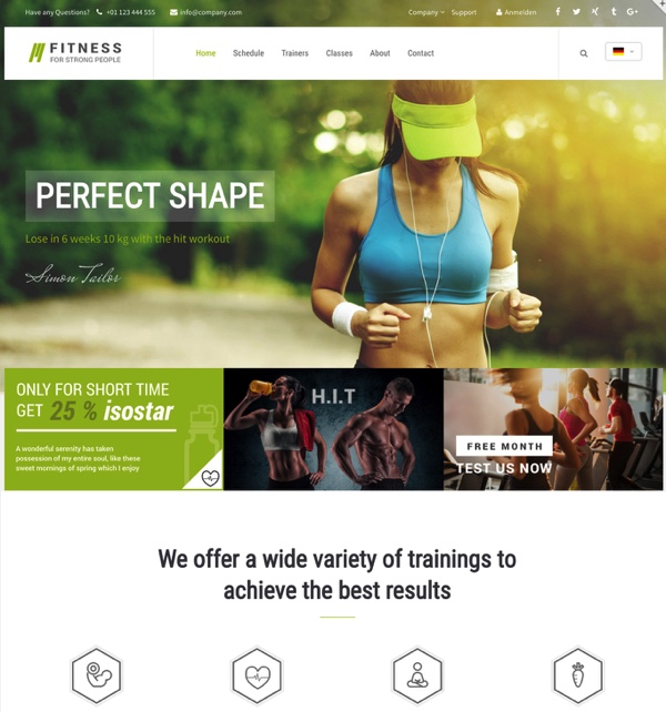 Rundum-Website Sport - Fitness